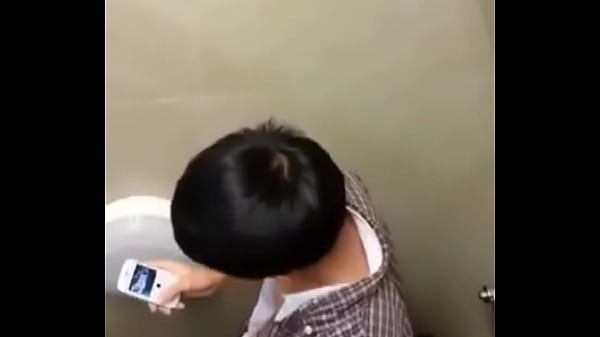 Caught handsome student sefie