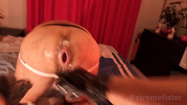 Gay: fisting and double fisting a Romanian guy - POV 