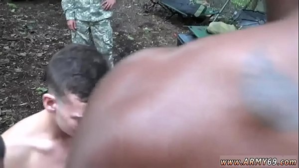 Two buff army men having gay sex bed Needed to train their mouths