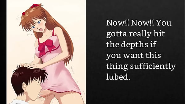 Asuka from Evangelion catches you crossdressing and pegs you with a strapon
