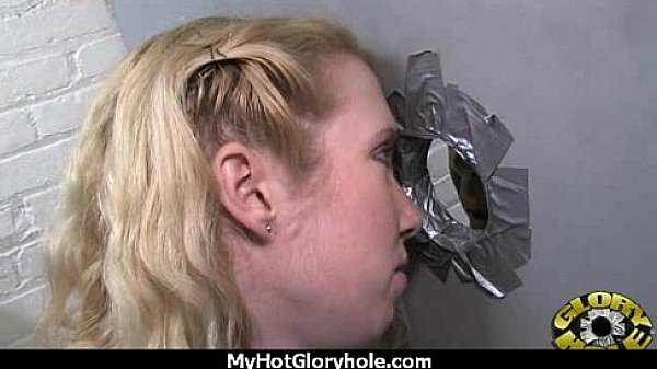 Huge Tit Babe Deepthroats Gloryhole DIck 16