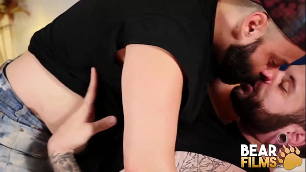 Bottom Bear Barebacked By Dominant Top  