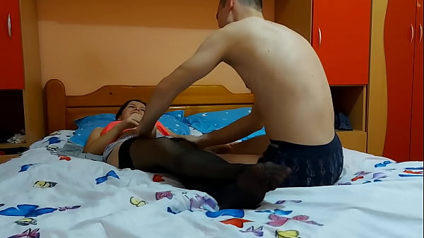 Passionate intense sex until he can't hold it anymore and cums