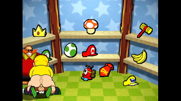 Double gay fight between Frisky Fox McCloud & Frisky Falco VS Dilf Robotnik & Dilf Wario  