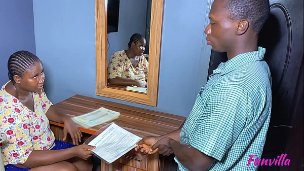 African student visits and fucks his fat ass teacher at home