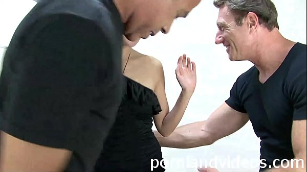 tiny Asian teen girl fucking with 2 cocks