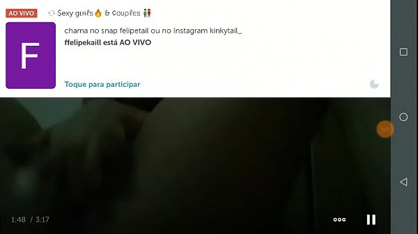 Com tes&atilde;o na live 