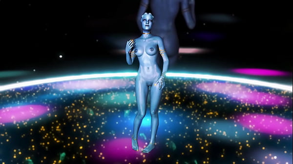 Youthful fit Liara T'Soni shakes her ass to music to seduce partner into sex  