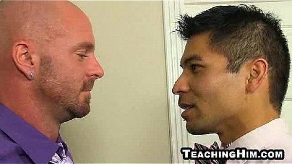 Mature hunk Mitch Vaughn sucking on a hard cock 