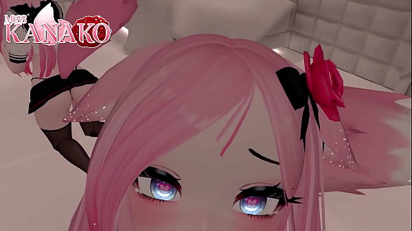VTUBER CAT GIRL gives you a BJ while you get a view UP HER SKIRT!!!! CUM IN MOUTH FINISH!!!!