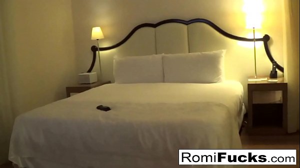 Home movie sex in a hotel with sexy Romi