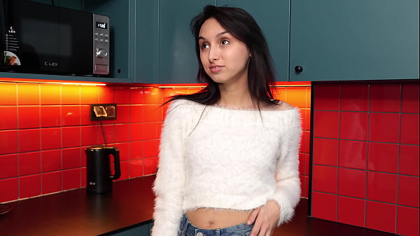 Petite 18-year-old graduate with a PERFECT ass films her first porno