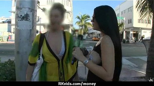 Amateur girl accepts cash for sex from stranger 21