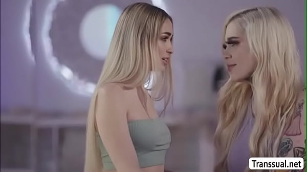 TGirl Gracie Jane watch Delilah Day gives her some good blowjob 