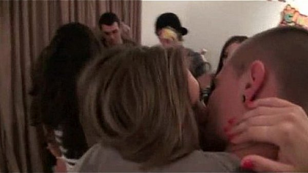 Sexy and wild party sluts enjoying hot sex orgy  