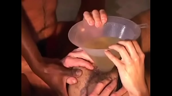 Gay ass full of piss