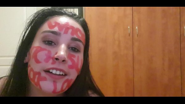 Dirty talking slut fucks herself up  