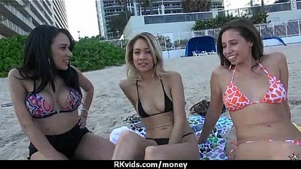 Amateur hottie takes cash for public sex 19