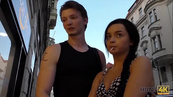 HUNT4K. Bewitching teen Erica Black gives blowjob and gets nailed for payment  