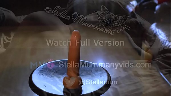 Babe in Mesh Tights Riding on Dildo after Party - Amateur  