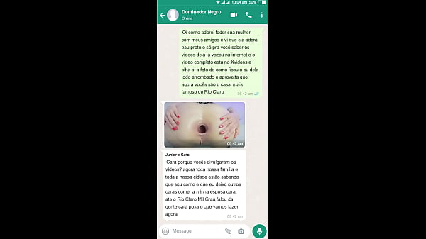 CASADA DE RIO CLARO VAZOU FODENDO COM NEG&Atilde;O NA FRENTE DO CORNO MANSO