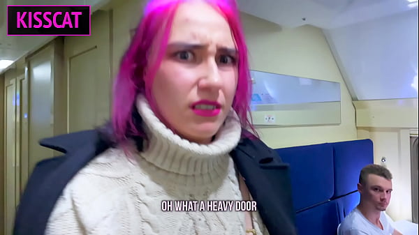 My Neighbor Masturbates on the Train! Russian Student Fucks Public With Stranger