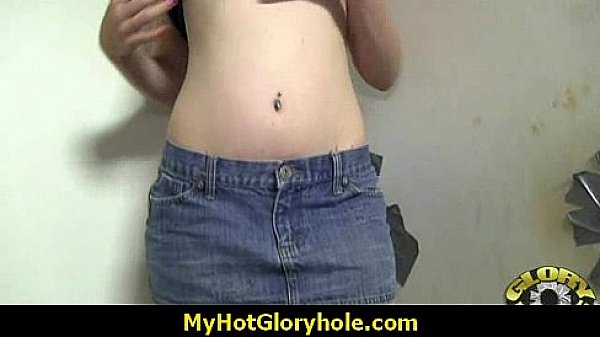 I sneak Black BJ as I fuck husband thrue gloryhole 16  