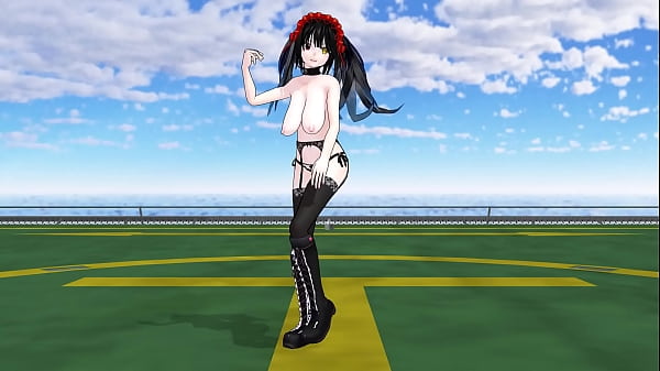 Anime Girl Video Sex and Dance Live Miku Miku Dance Stripping Kurumi Tokisaki  