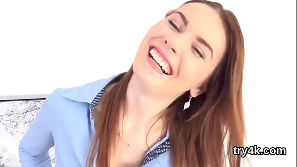 Nice cutie gives oral pleasure in pov and gets slim snatch reamed