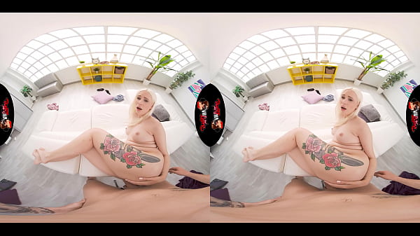 Blonde Russian Beauty Fucks Latin Cock VR