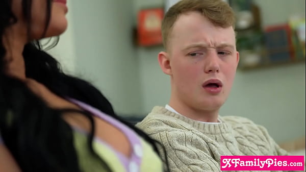 Big ass and tits step mommy got all kinds of gifts from her stepson on this special day