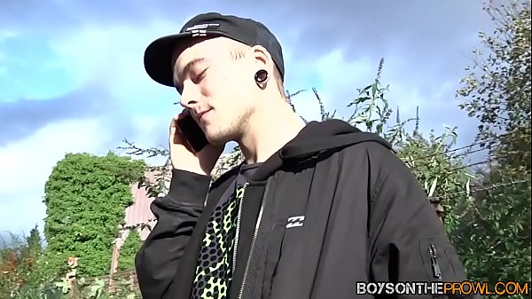 Threesome for twinks in driving van  