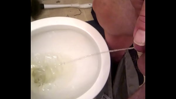 piss in toilet