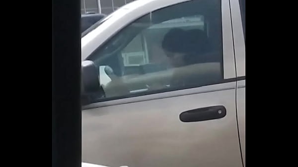 Jacking off in car with cum #1