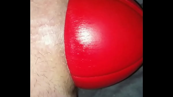 Male Giving Birth to Huge 12 cm wide Football, from deep inside my Ass. 