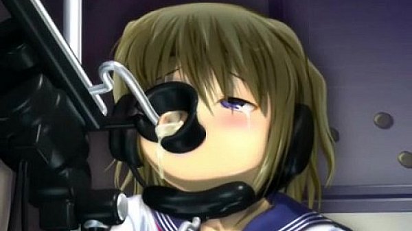 Petite anime cutie enjoys fucking machines