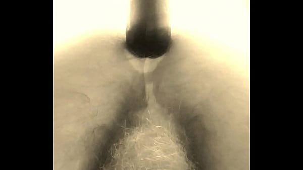 Black dong ass masturbation  