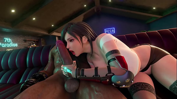 Animated Sex where Tifa Lockhart is Cheating on Cloud Strife with Barret Wallace, Animation BlowJob and Creampie - YUIDST71