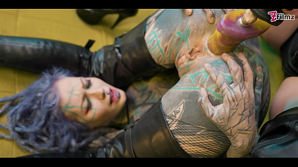 tattoo girl get ANAL fucked by MACHINE and Dominatrix - GAPE, Prolapse, big dildos, ATM, fuckmachine - Anuskatzz - ZF011