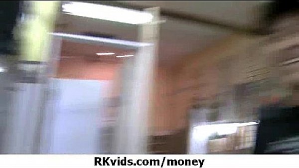 Desperate teen naked in public and fucks to pay rent 9