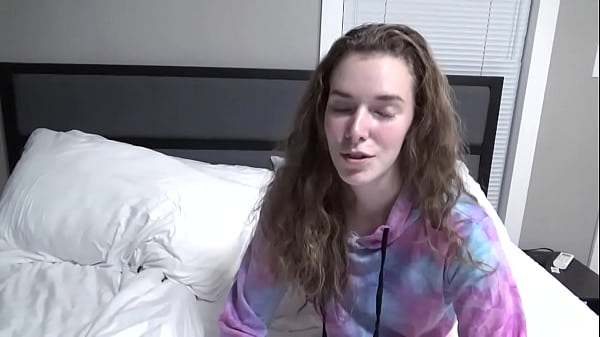 20 Questions with 18yo KacieFyre - Sitting on the bed in panties  