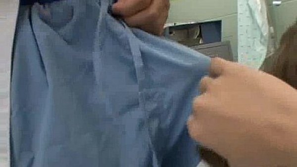 Brunette chick gets fucked by doctor and gives blowjob  
