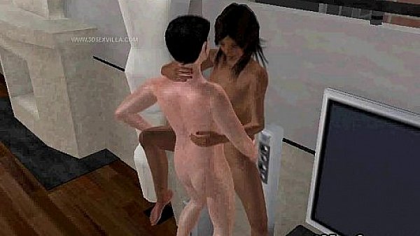 A hot ebony 3D babe is getting fucked by a big cock  