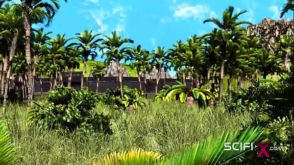 A super sexy hottie gets fucked hard by a masked futanari in the prison 