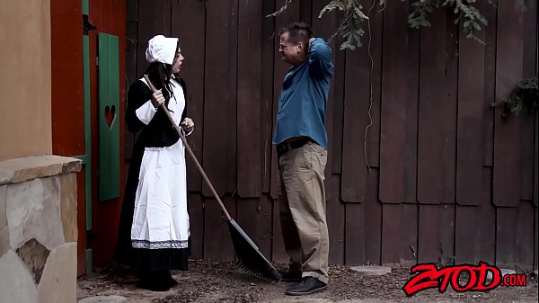 Nubile Amish babe eats big cock cum