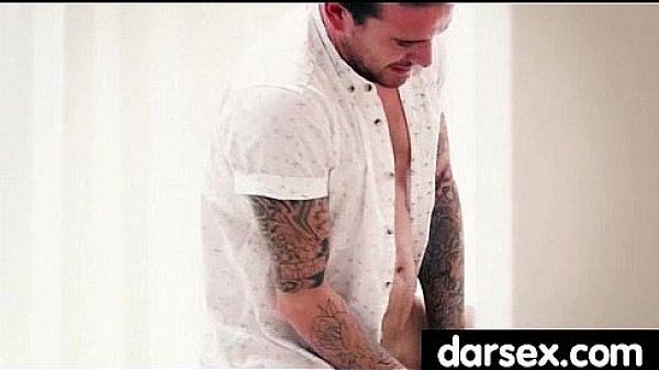 Gorgous babe in stockings tasiting a dick 20