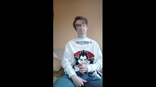 boy swallows cum from a used condom 