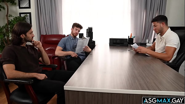 Office threesome with these hot sexy studs
