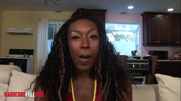 Hot Ebony Taking a Big Black Cock