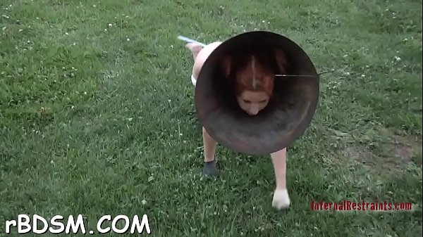 Exquisite redhead darling is playing with her favorite vibrator  